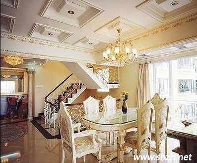 洛可可餐廳效果圖 歐式古典家具