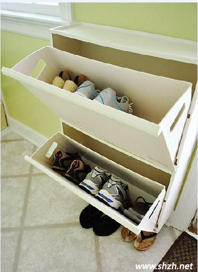 簡單實用立墻式玄關(guān)鞋柜