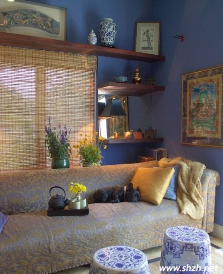青花瓷裝飾的東南亞風(fēng)格家居
