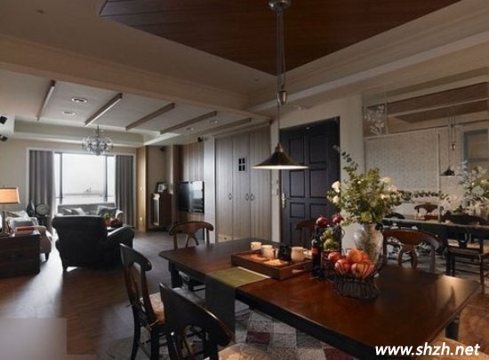 美式鄉(xiāng)村風(fēng)格餐廳裝修