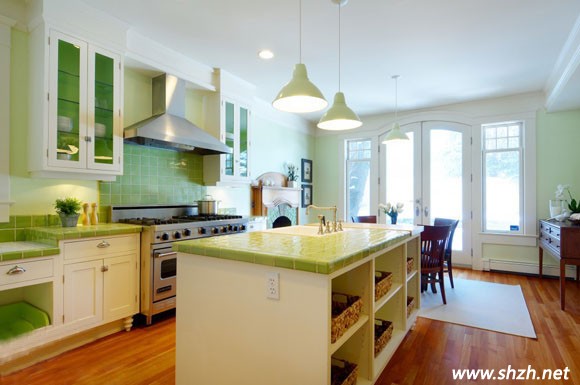 清涼綠色廚房設(shè)計(jì)
