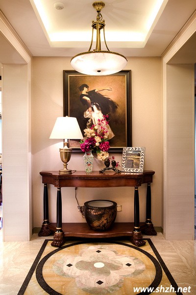 混搭風(fēng)樣板房走廊